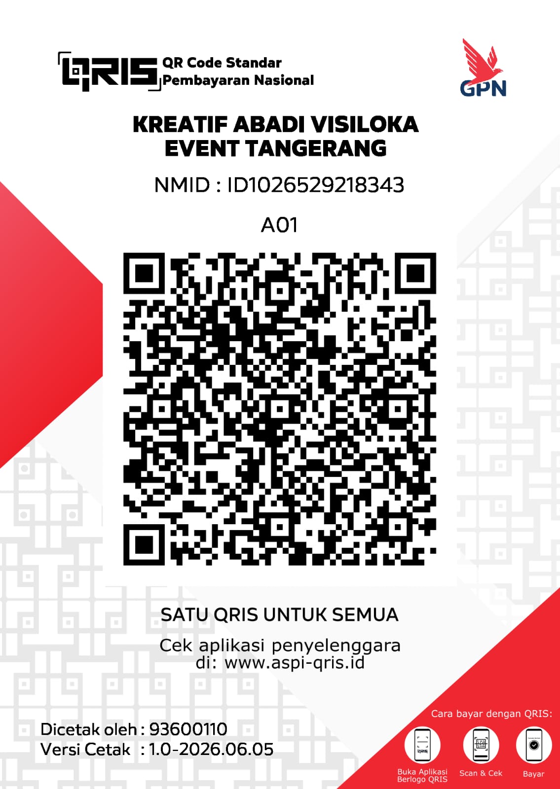 QRIS Donasi ( Badan Amal Tangerang Selatan )
